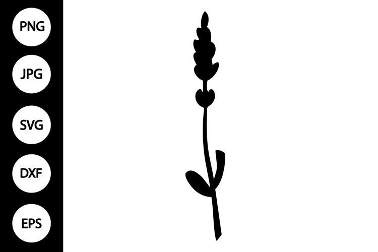 Silhouette Lavender SVG