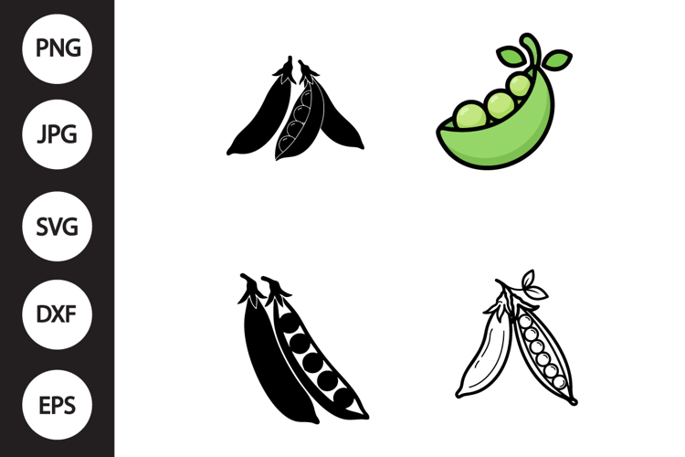 Pea Pods SVG, Pea Pods Clipart