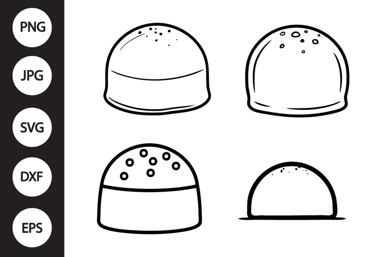 Chocolate Truffle SVG, Chocolate Truffle Clipart