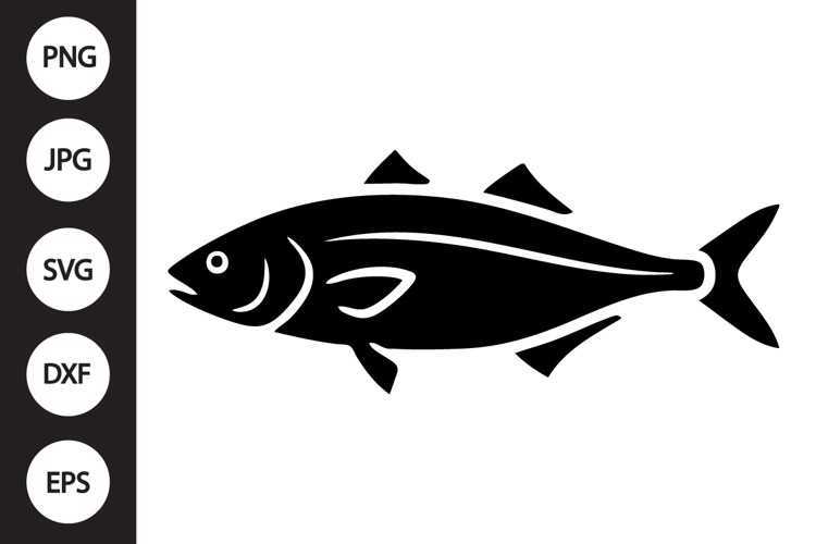 Mullet Fish SVG