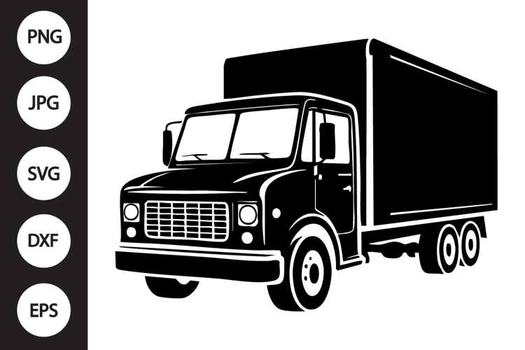 Box Truck Silhouette SVG