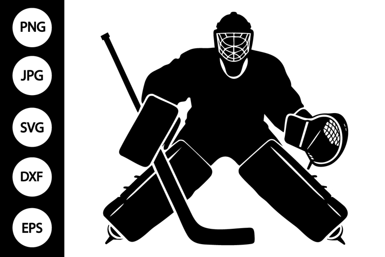 Hockey Goalie Silhouette SVG