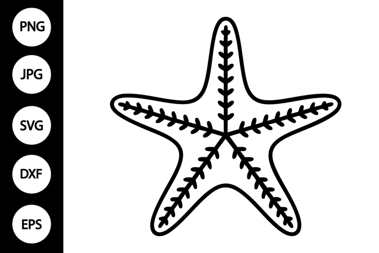 Starfish Outline SVG