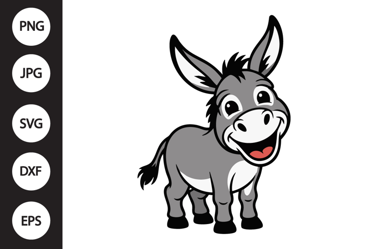 Laughing Donkey SVG