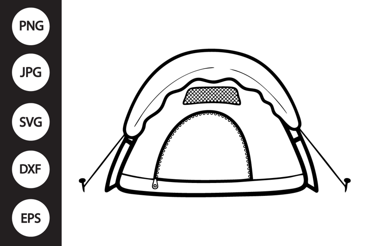 Camping Tent SVG example image 1