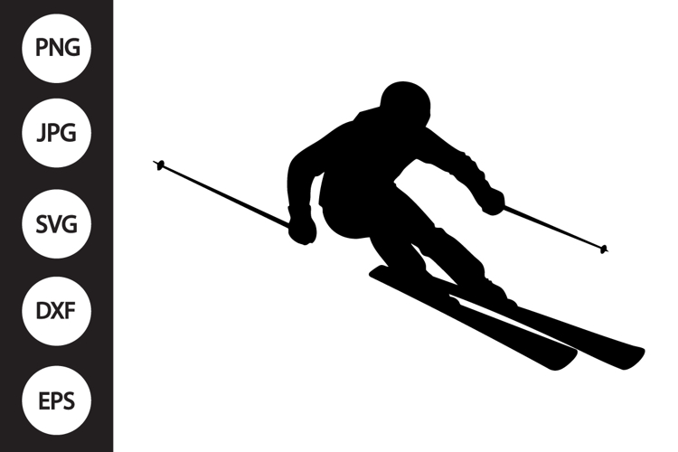Skier SVG