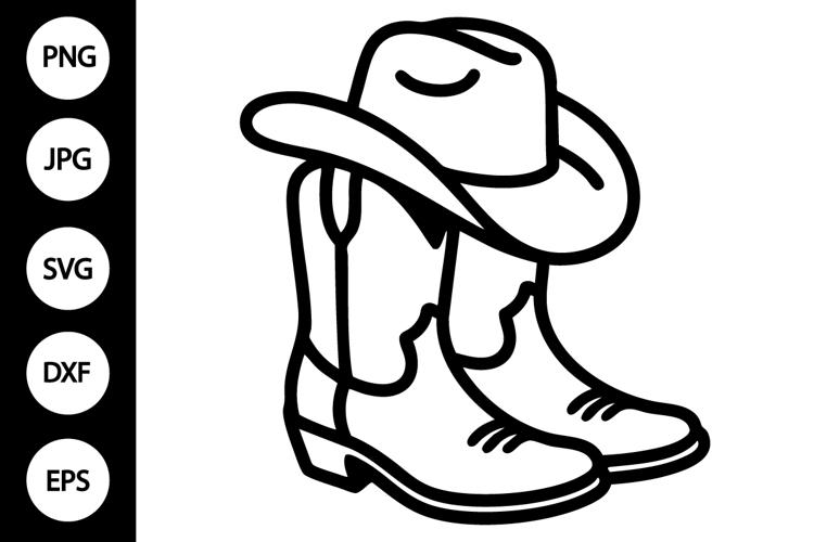 Cowboy Boots Silhouette Image 14