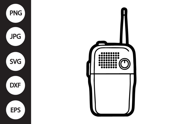 Walkie Talkie SVG example image 1