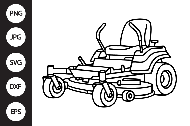 Lawn Mower Silhouette Image 15