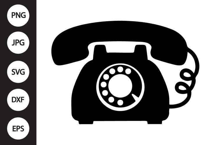 Retro Phone SVG example image 1