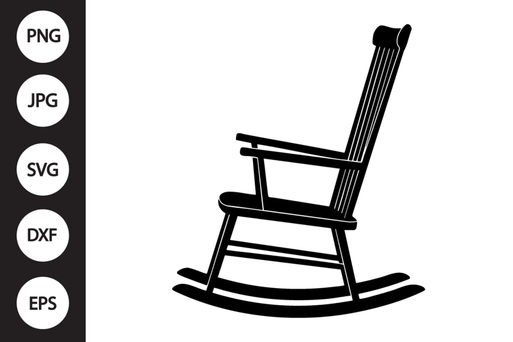 Rocking Chair SVG example image 1