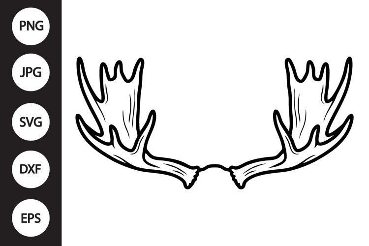 Moose Antlers SVG example image 1