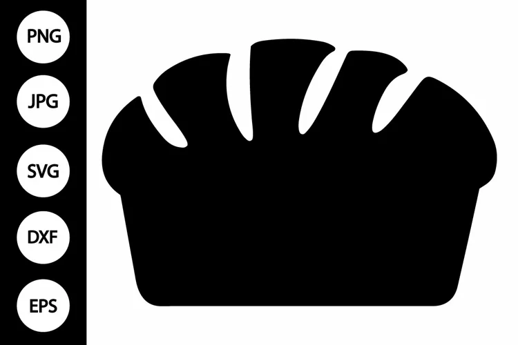 Silhouette Bread SVG