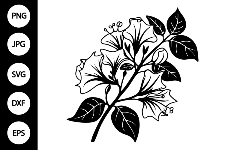 Flower Silhouette Image 11