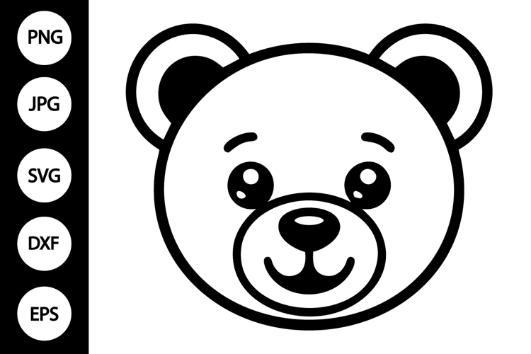 Bear Face Clipart Image 10