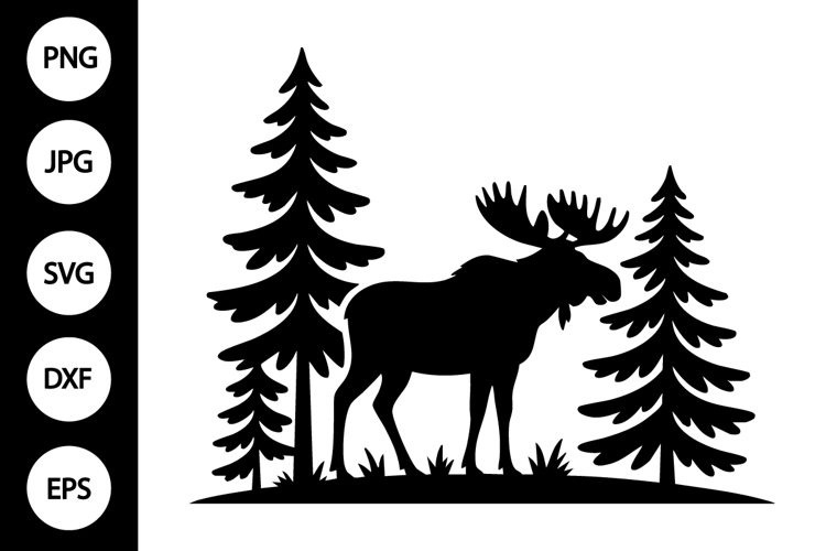 Moose Silhouette Image 4