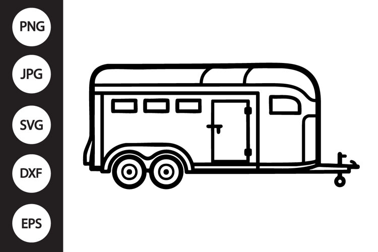 Horse Trailer SVG example image 1