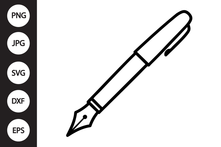 Pen Silhouette Image 6