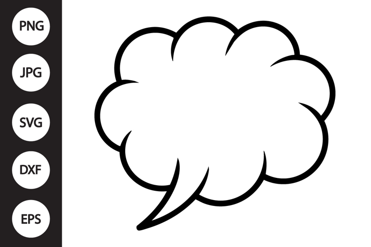 Comic Speech Bubble SVG