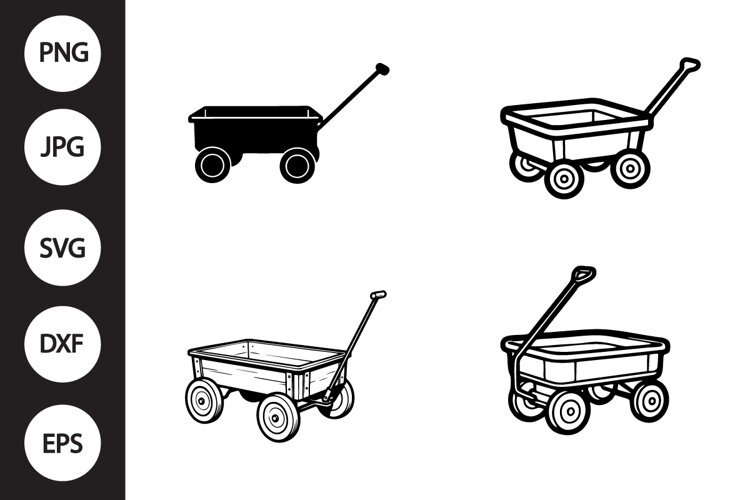 Toy Wagon SVG, Toy Wagon Clipart example image 1