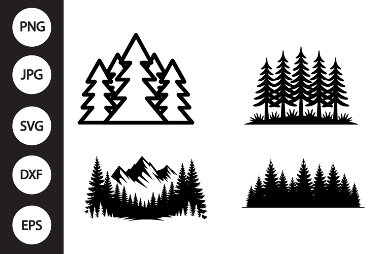 Forest SVG, Forest Clipart example image 1