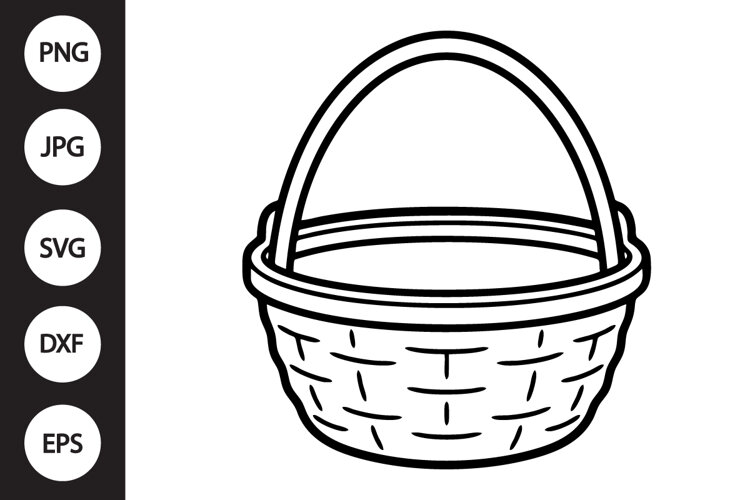 Wicker Basket SVG example image 1