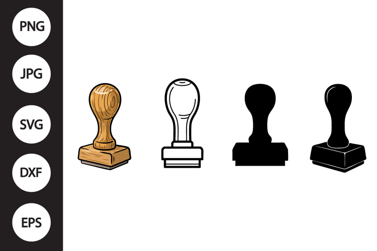 Rubber Stamp SVG, Rubber Stamp Clipart
