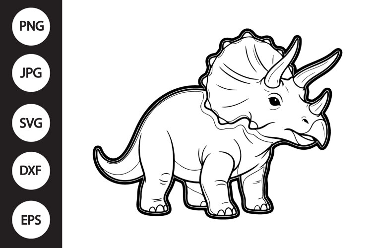 Triceratops SVG example image 1