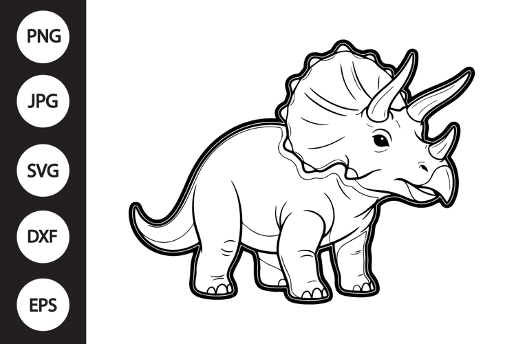 Triceratops SVG