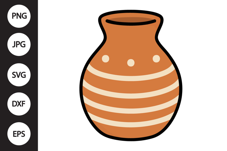 Pottery Vase SVG