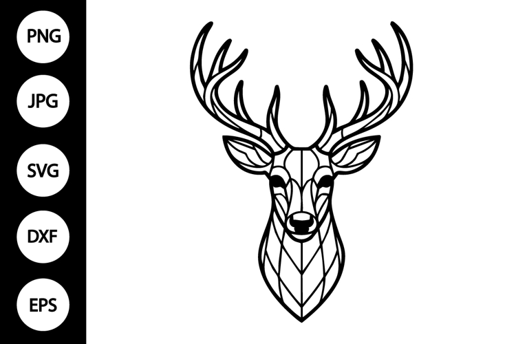 Deer Head SVG