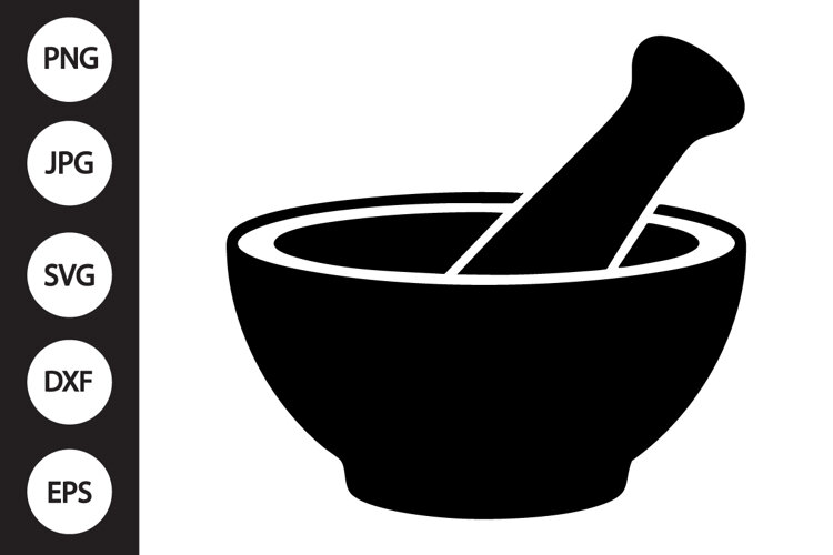 Mortar And Pestle SVG example image 1