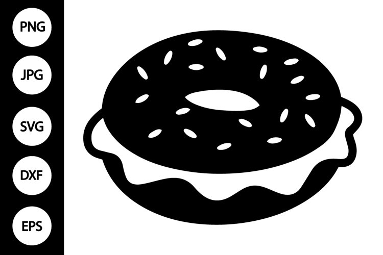 Silhouette Bagel SVG