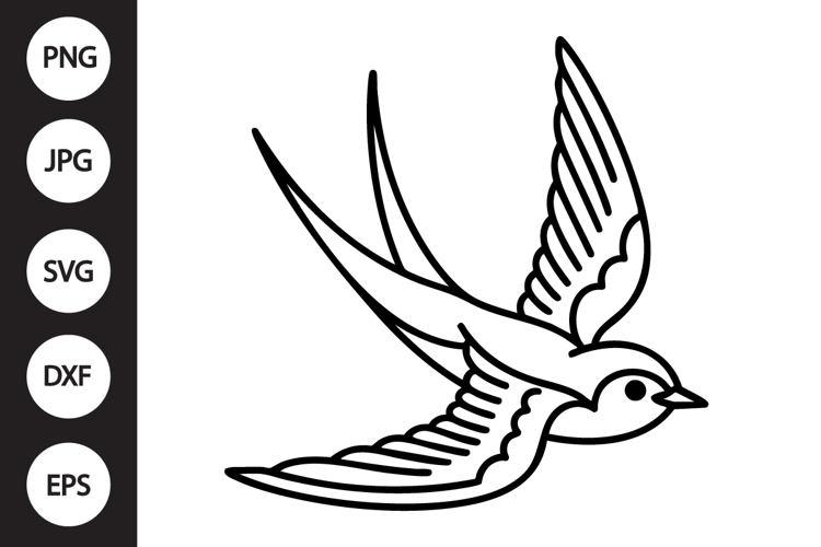 Swallow Silhouette Image 5