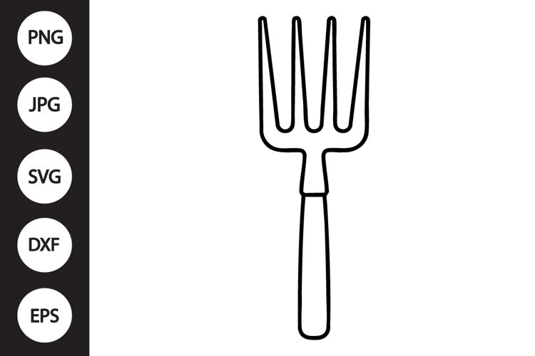 Garden Pitchfork SVG example image 1