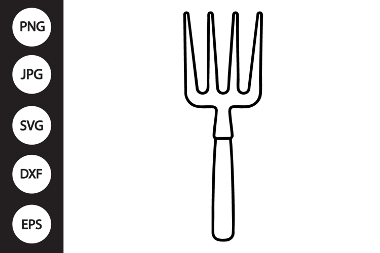 Garden Pitchfork SVG