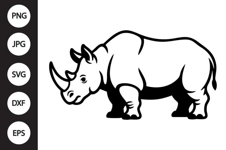 Rhino Silhouette Image 13