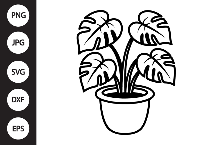 Monstera Silhouette Image 19