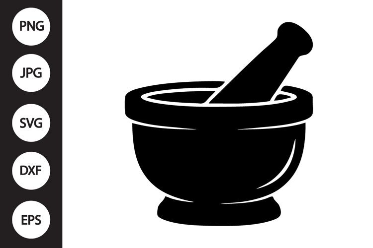 Mortar And Pestle SVG example image 1