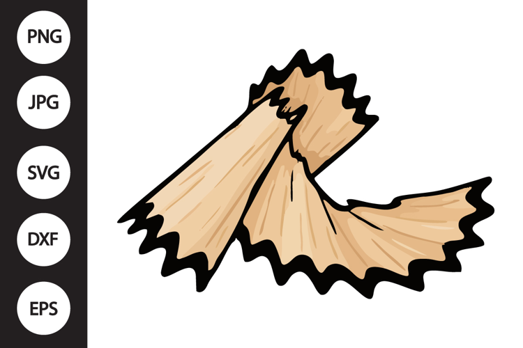 Pencil Shaving SVG