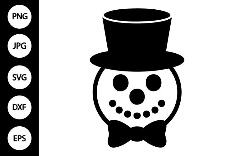 Silhouette Snowman Svg Image 15