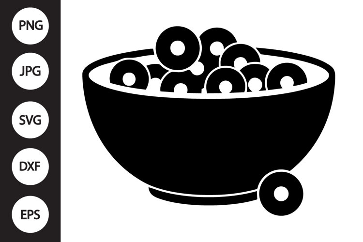 Cereal Bowl SVG example image 1