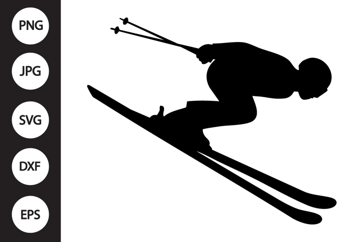 Skier SVG