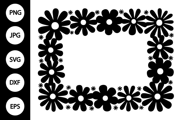 Floral Frame SVG Image 8