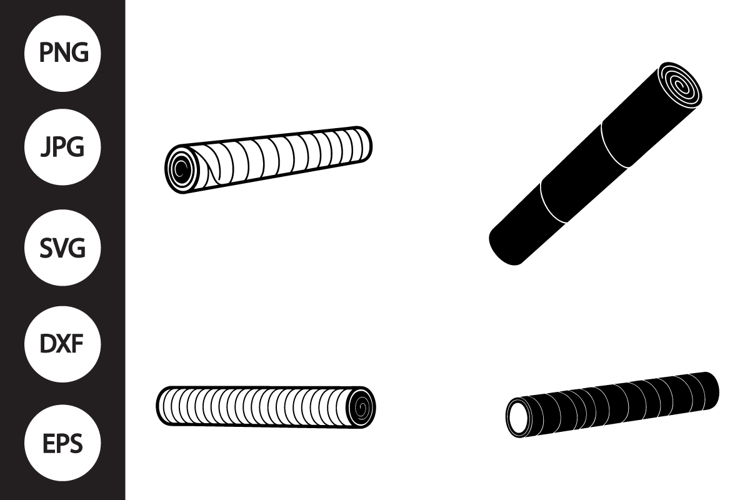 Chocolate Wafer Roll SVG, Chocolate Wafer Roll Clipart