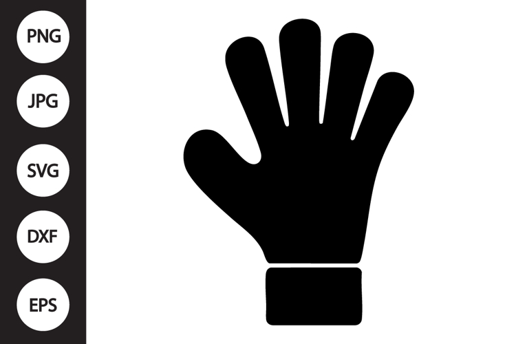 Goalkeeper Glove Silhouette SVG