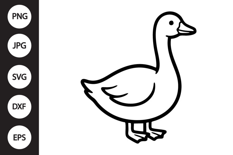 Cute Goose SVG example image 1
