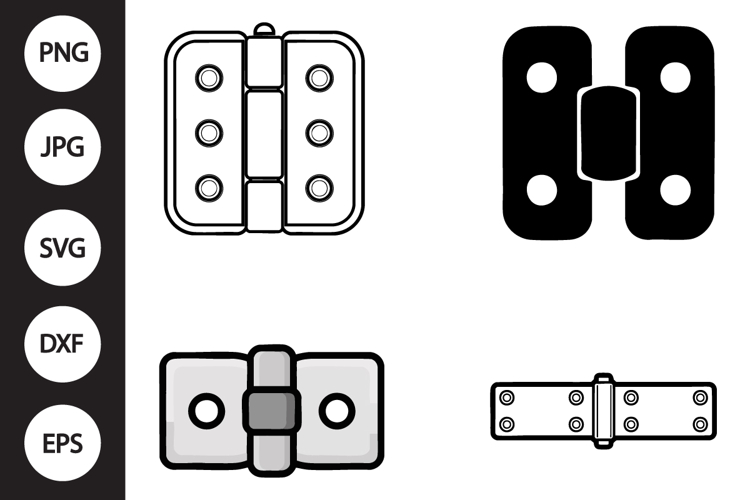 Door hinge SVG, Door hinge Clipart