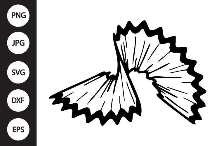 Pencil Shaving SVG example image 1
