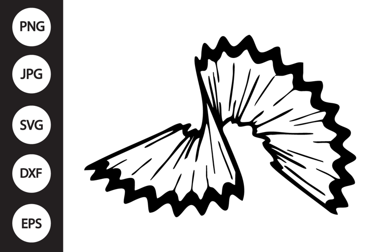 Pencil Shaving SVG